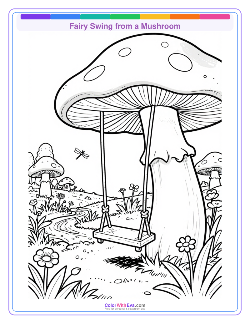 Fairy Swing from a Mushroom preview