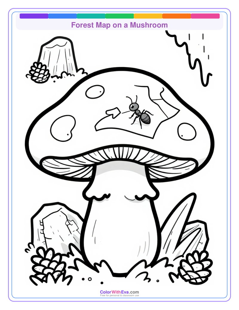 Forest Map on a Mushroom preview