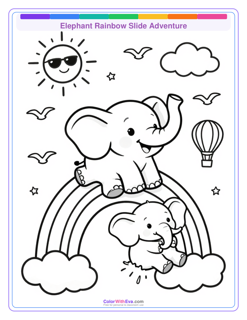 Elephant Rainbow Slide Adventure thumbnail