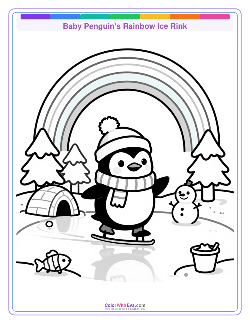 Baby Penguin's Rainbow Ice Rink thumbnail