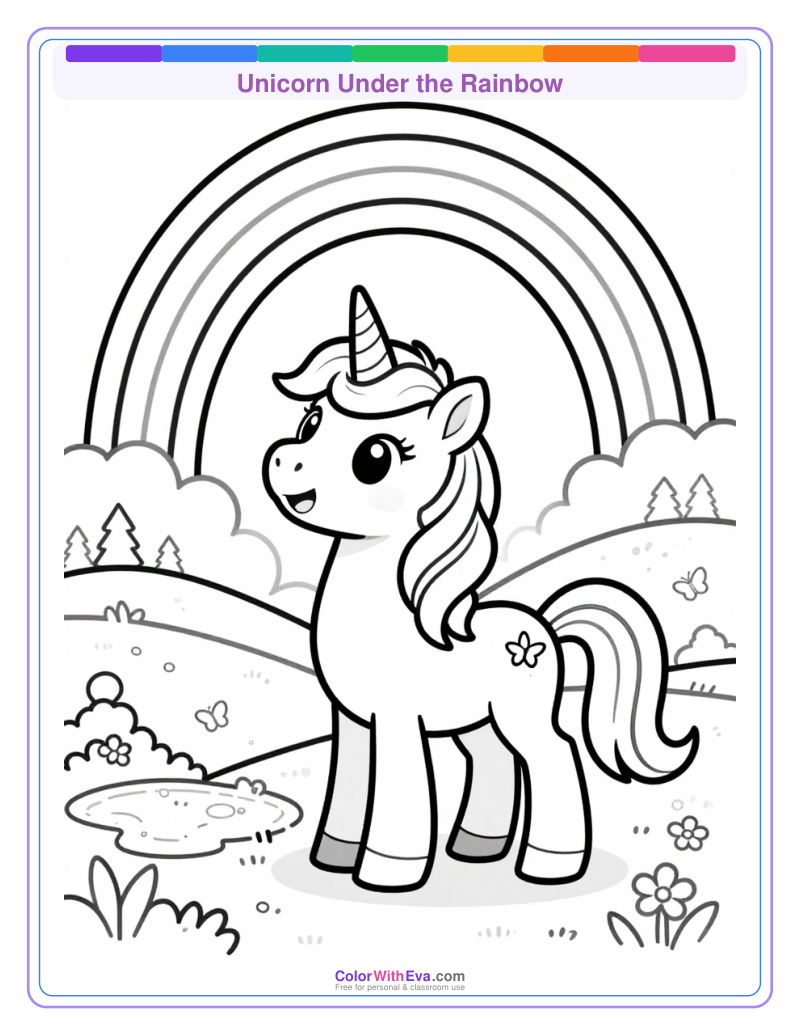 Unicorn Under the Rainbow preview