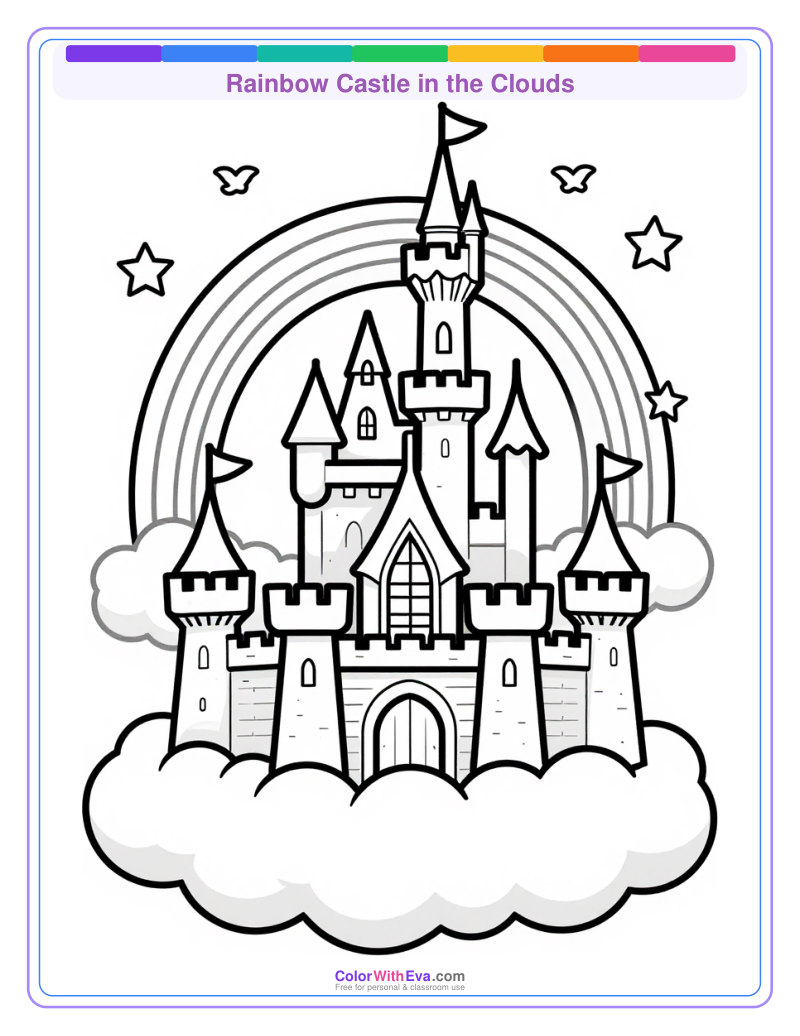 Rainbow Castle in the Clouds preview