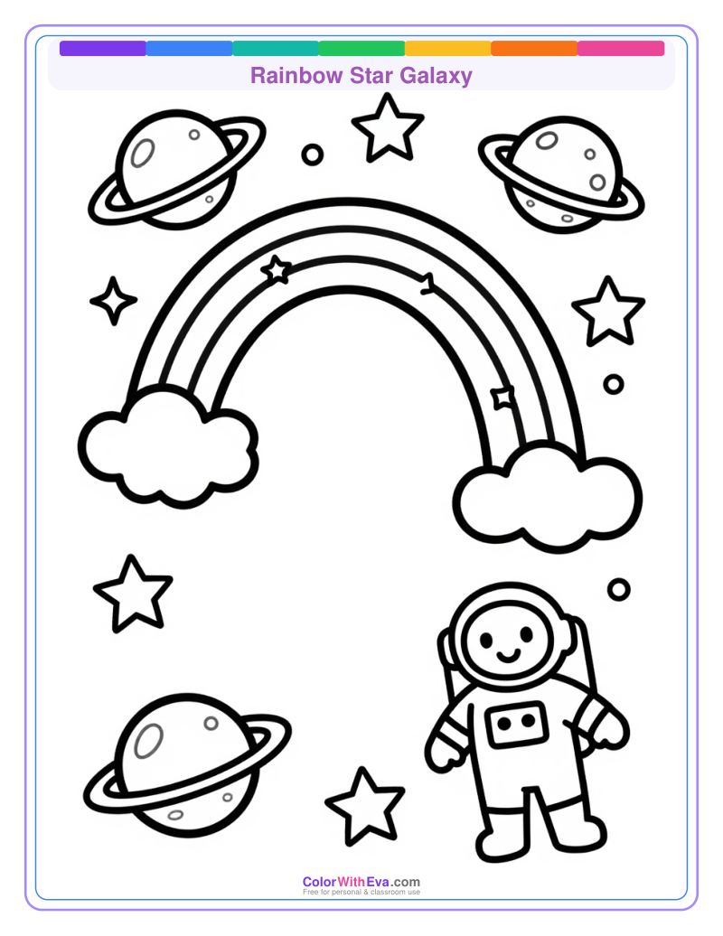 Rainbow Star Galaxy preview