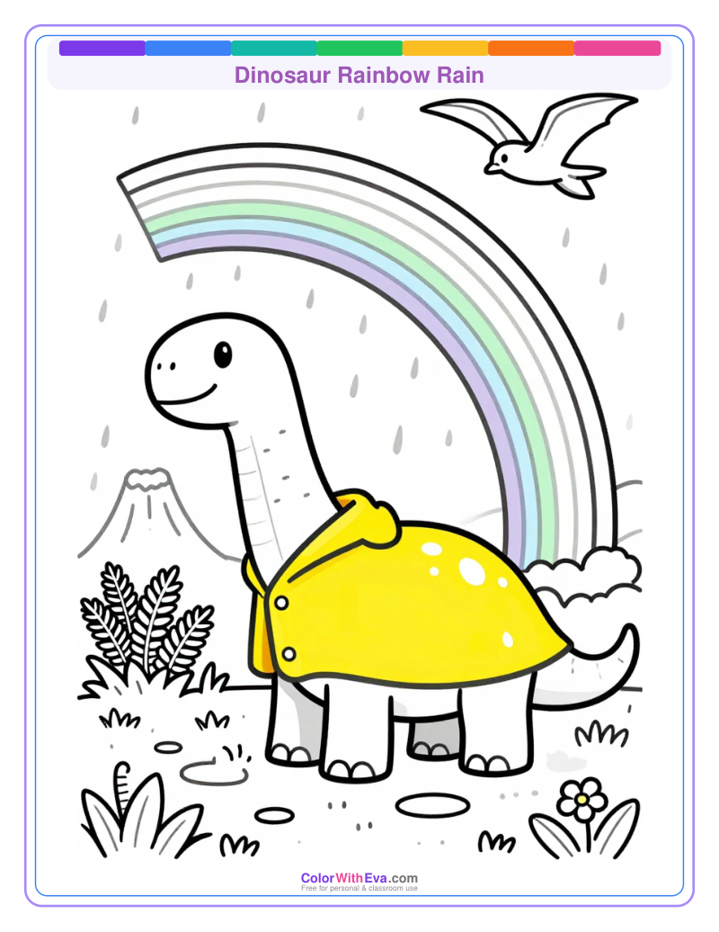 Dinosaur Rainbow Rain thumbnail