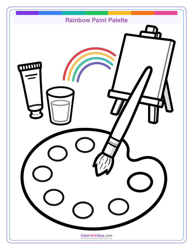 Rainbow Paint Palette preview