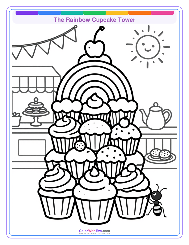 The Rainbow Cupcake Tower thumbnail