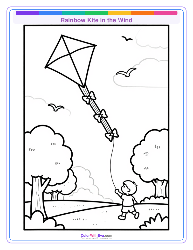 Rainbow Kite in the Wind preview