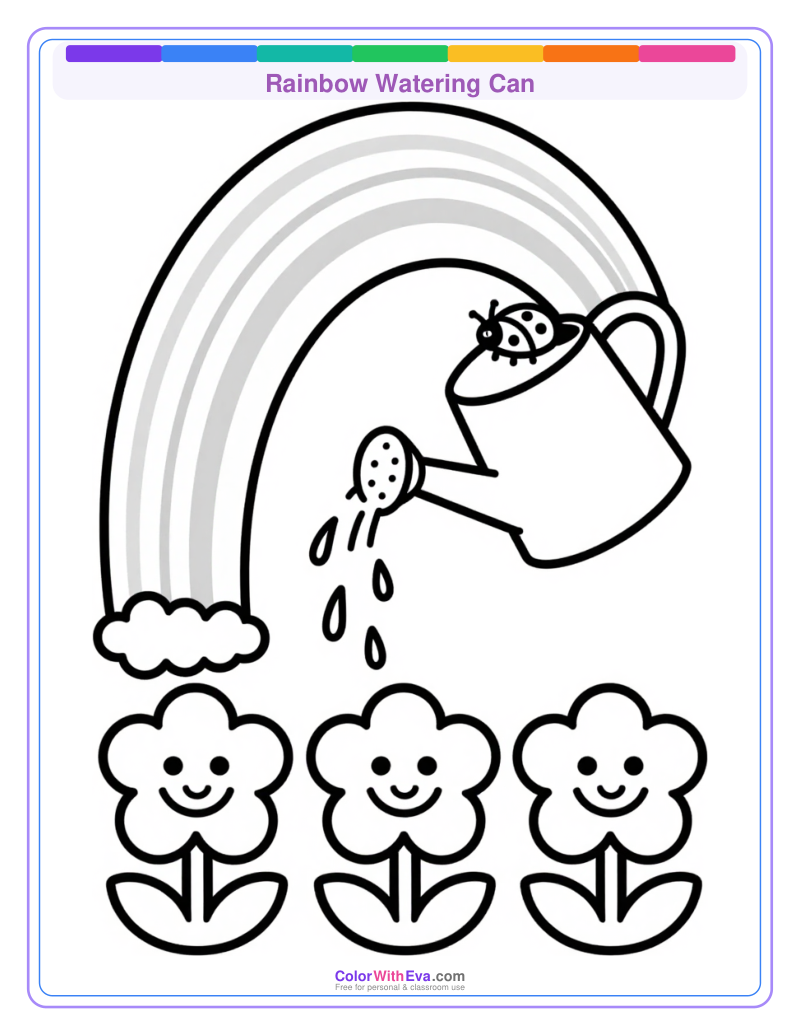 Rainbow Watering Can preview