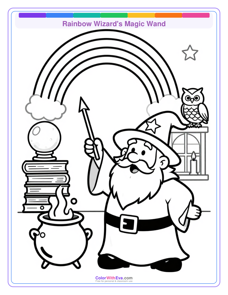 Rainbow Wizard's Magic Wand thumbnail