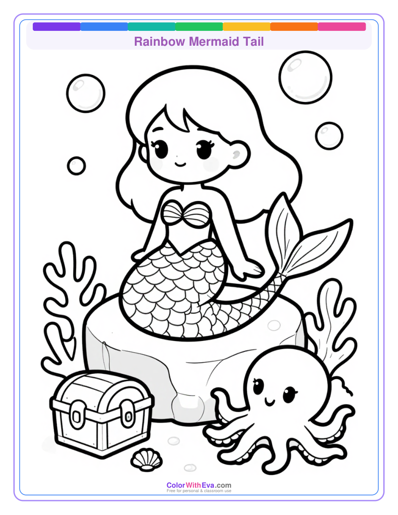 Rainbow Mermaid Tail preview