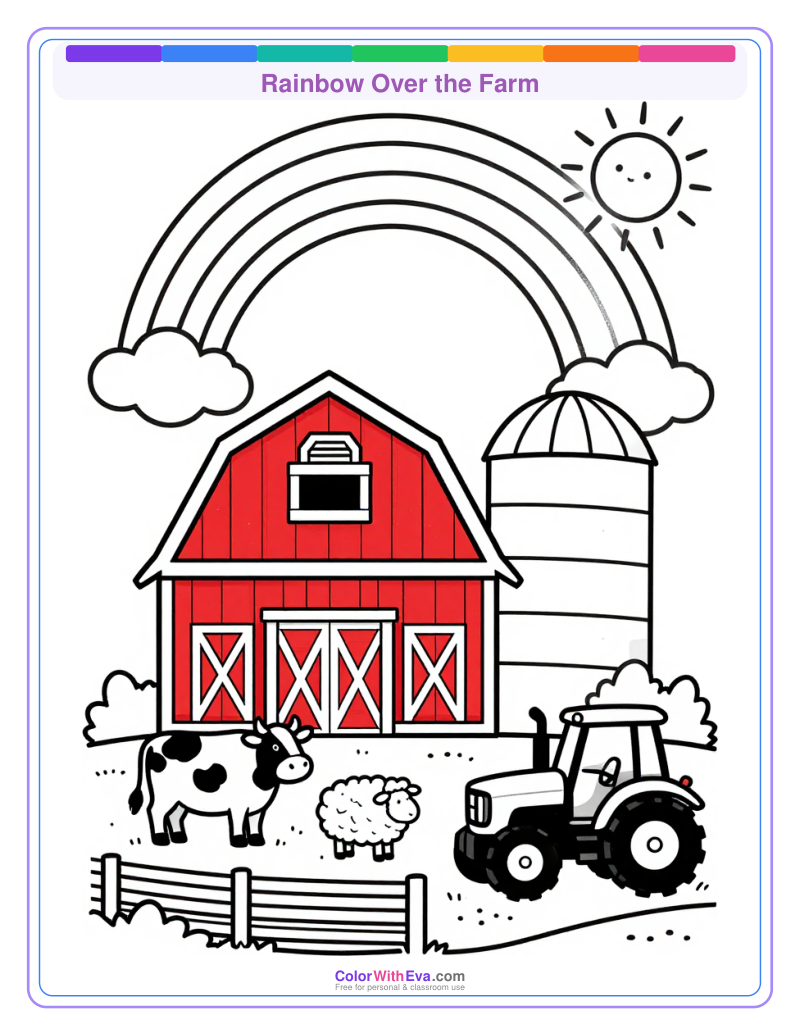 Rainbow Over the Farm preview