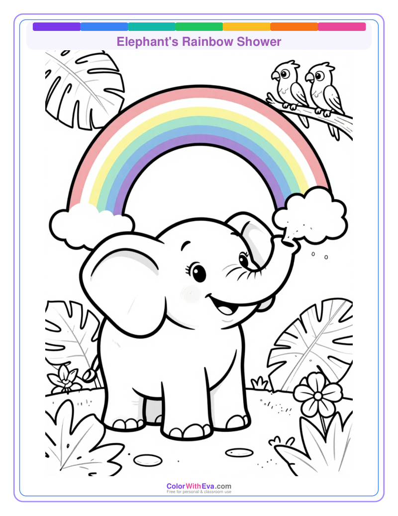 Elephant's Rainbow Shower preview
