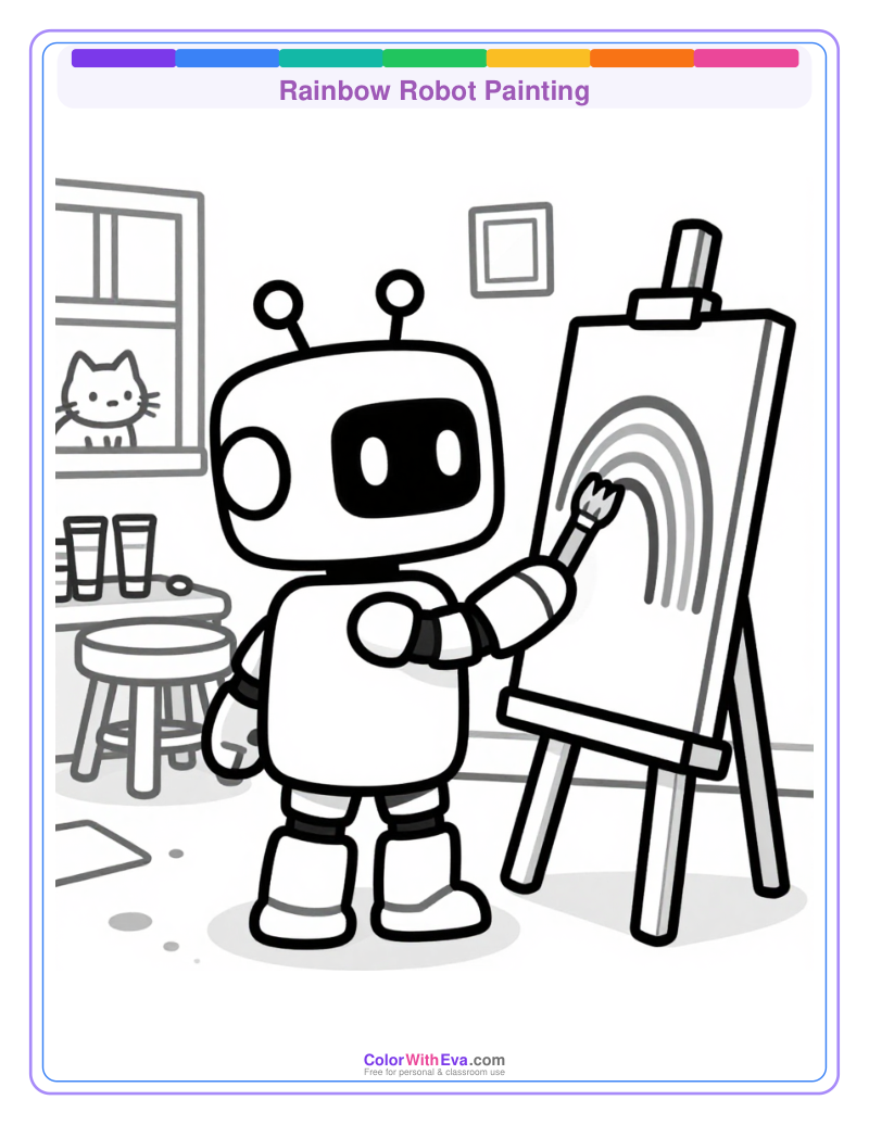 Rainbow Robot Painting thumbnail