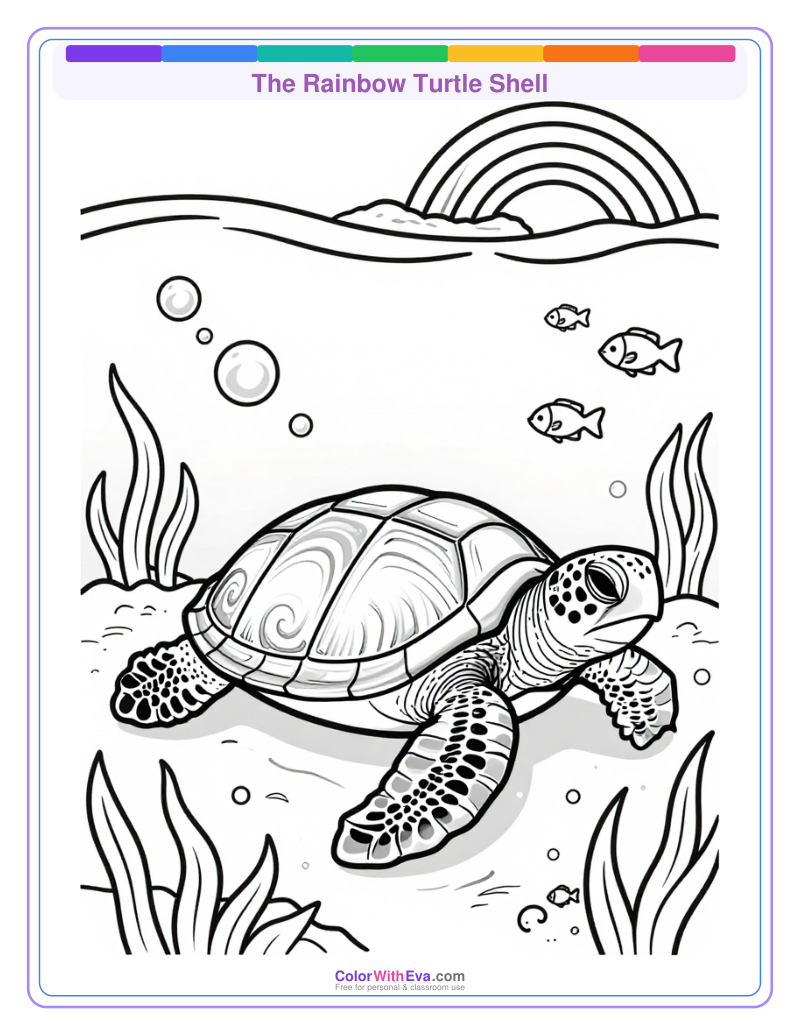 The Rainbow Turtle Shell preview