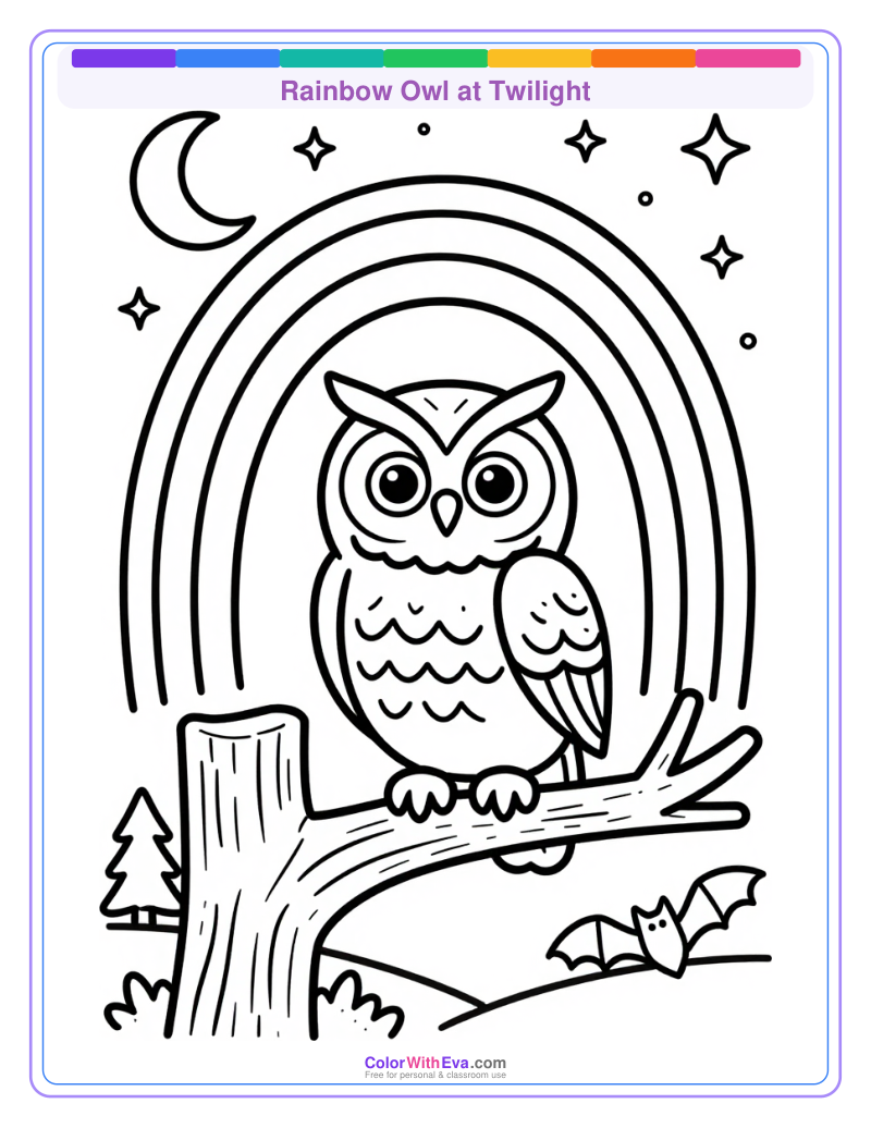 Rainbow Owl at Twilight preview