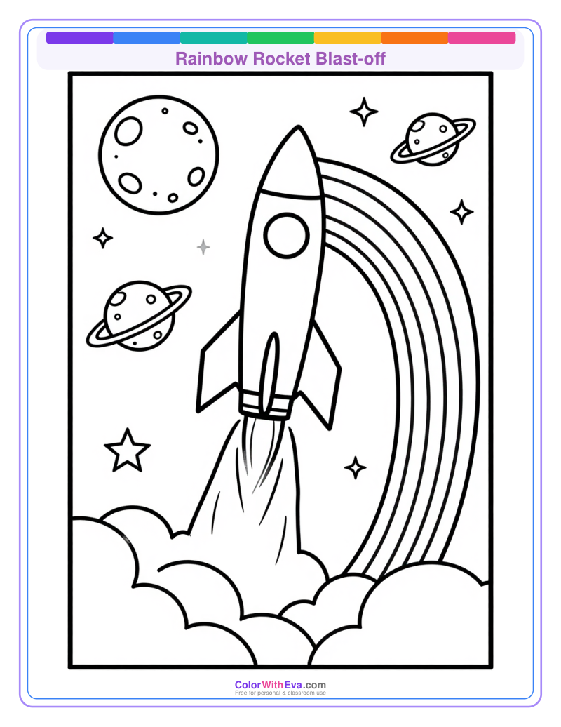 Rainbow Rocket Blast-off preview