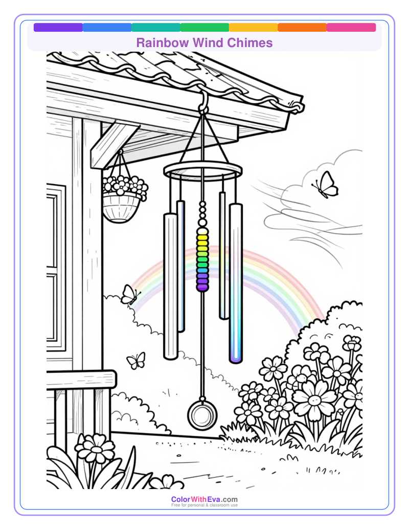Rainbow Wind Chimes preview