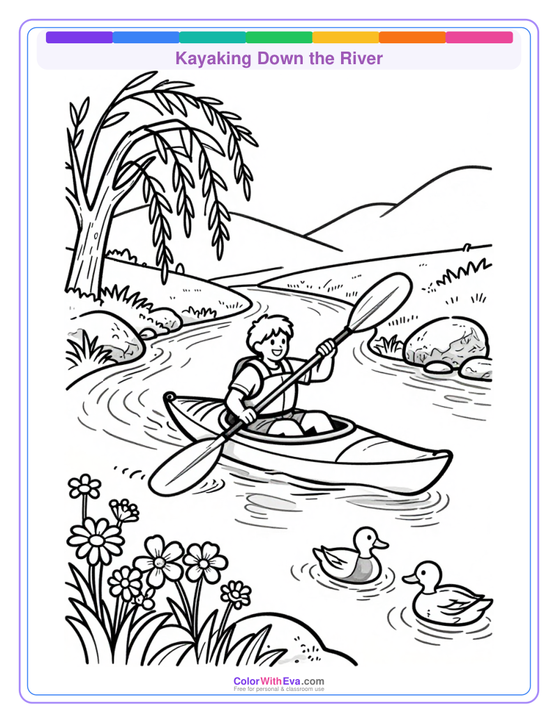 Kayaking Down the River preview