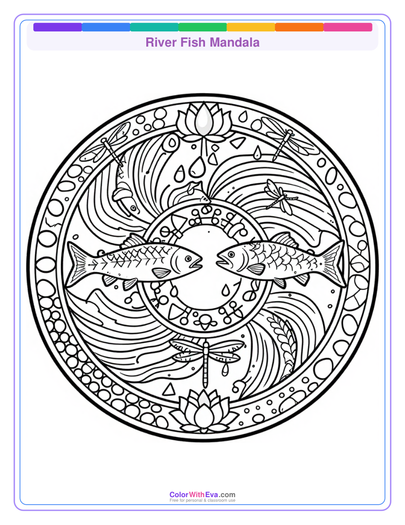 River Fish Mandala thumbnail