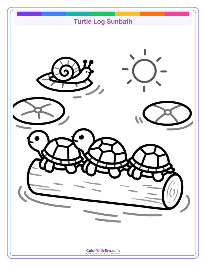Turtle Log Sunbath preview