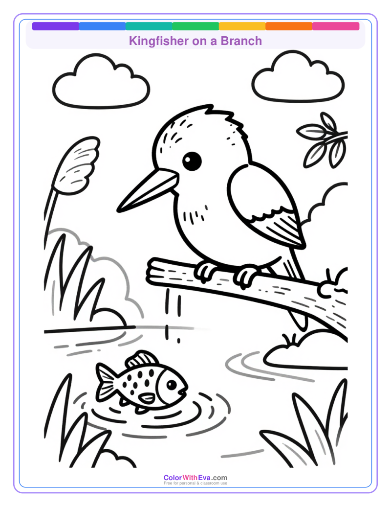 Kingfisher on a Branch preview