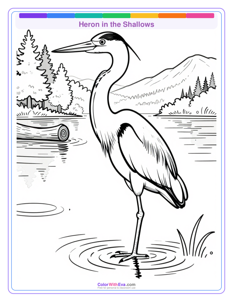 Heron in the Shallows preview