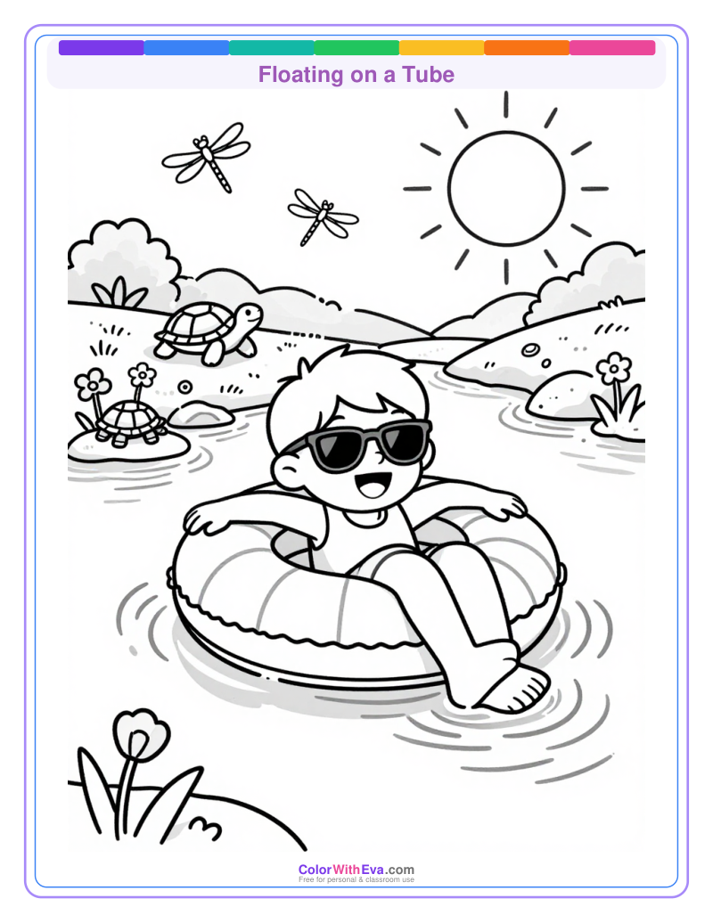 Floating on a Tube preview