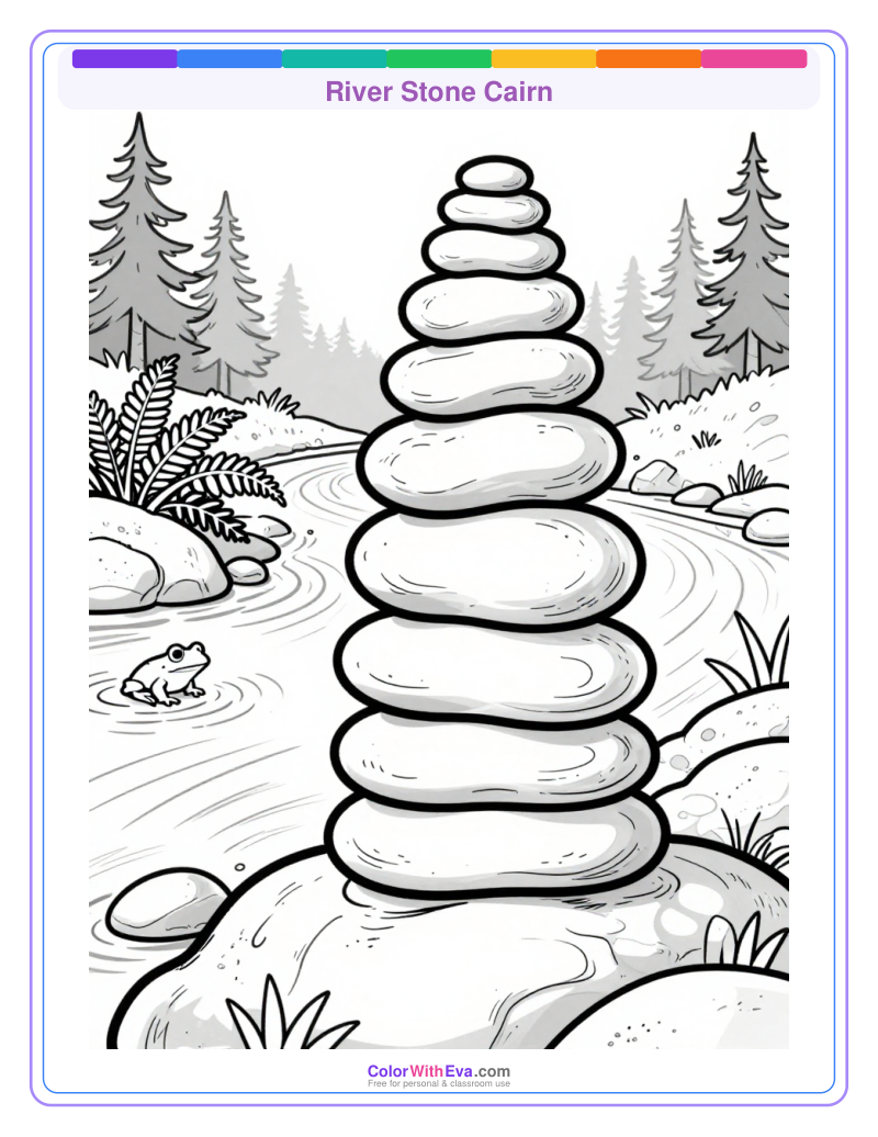 River Stone Cairn preview