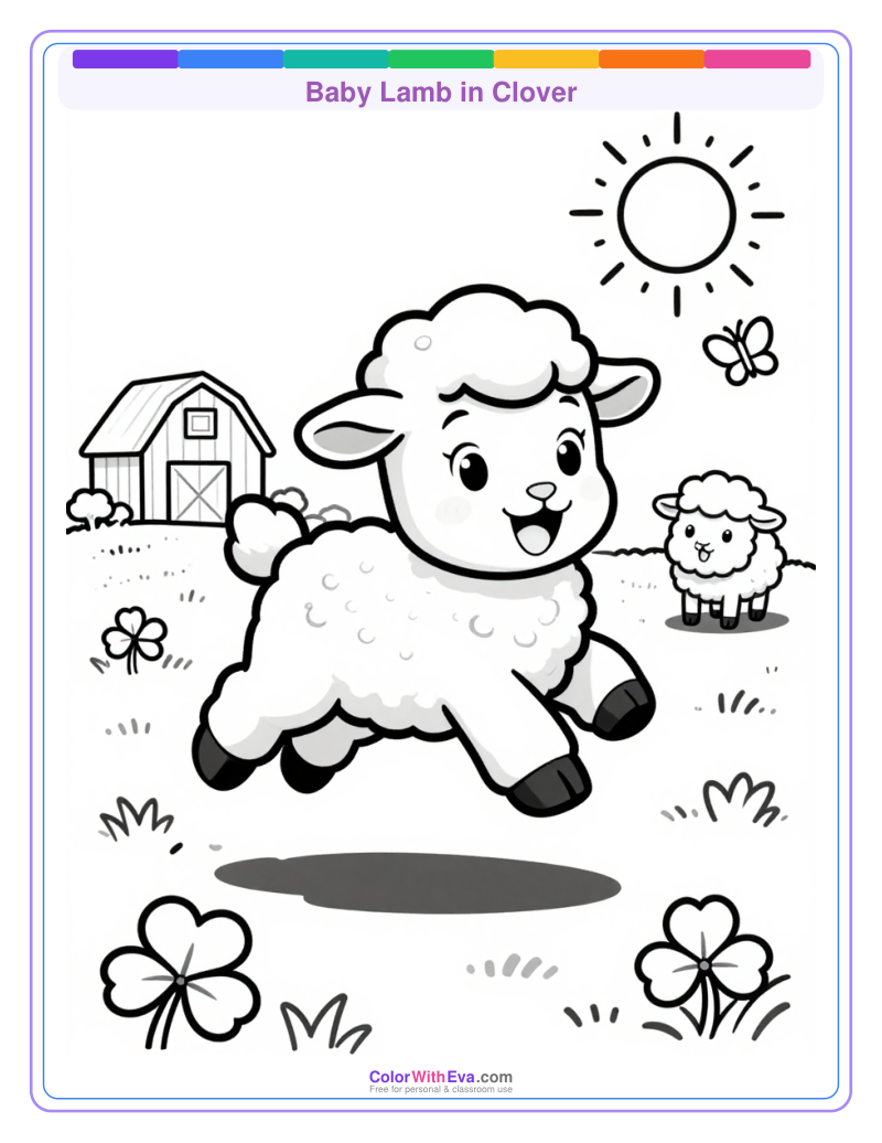Baby Lamb in Clover preview
