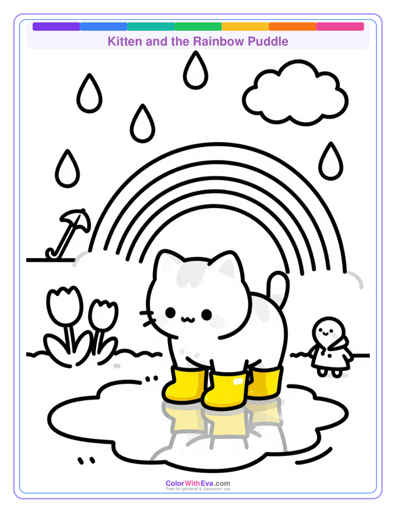 Kitten and the Rainbow Puddle thumbnail