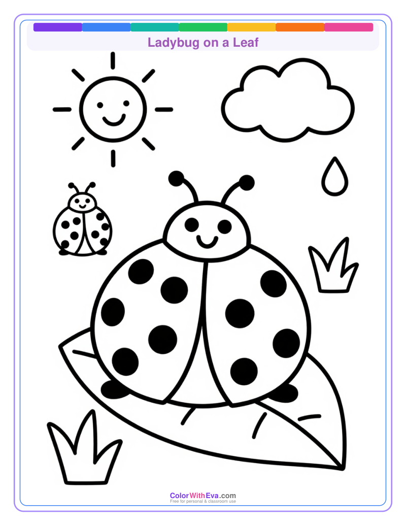 Ladybug on a Leaf preview