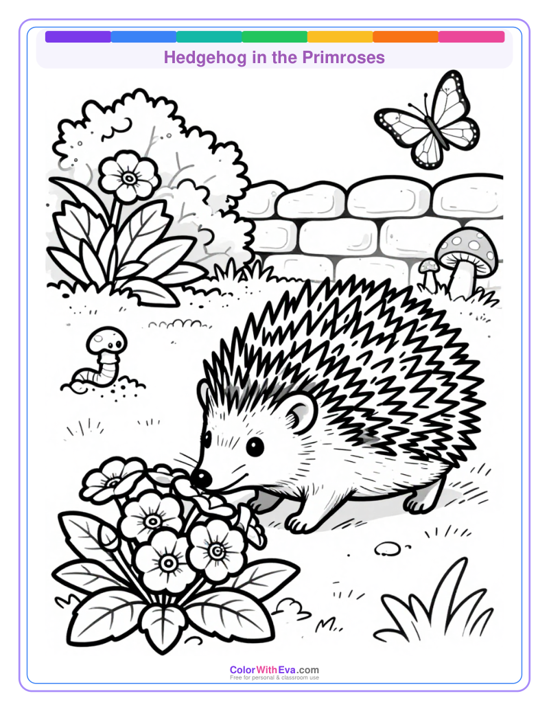 Hedgehog in the Primroses preview