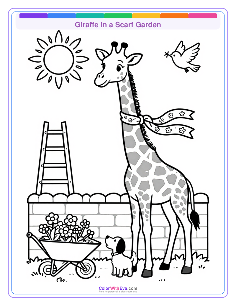 Giraffe in a Scarf Garden thumbnail