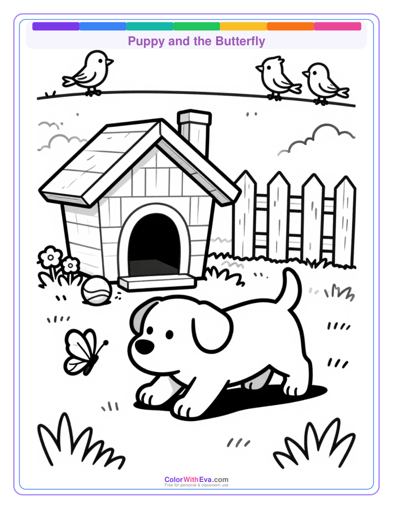 Puppy and the Butterfly preview