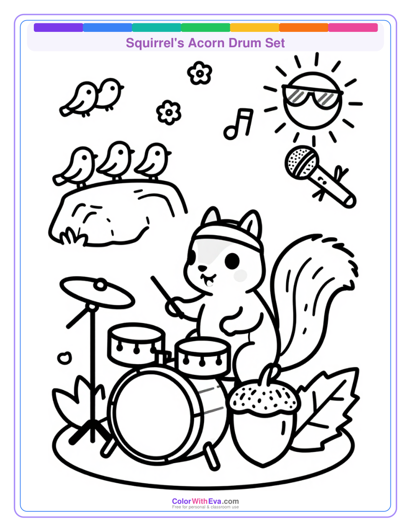 Squirrel's Acorn Drum Set thumbnail