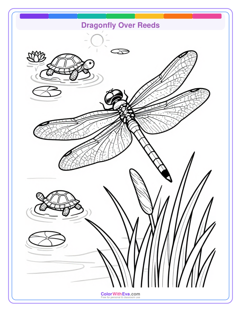 Dragonfly Over Reeds preview