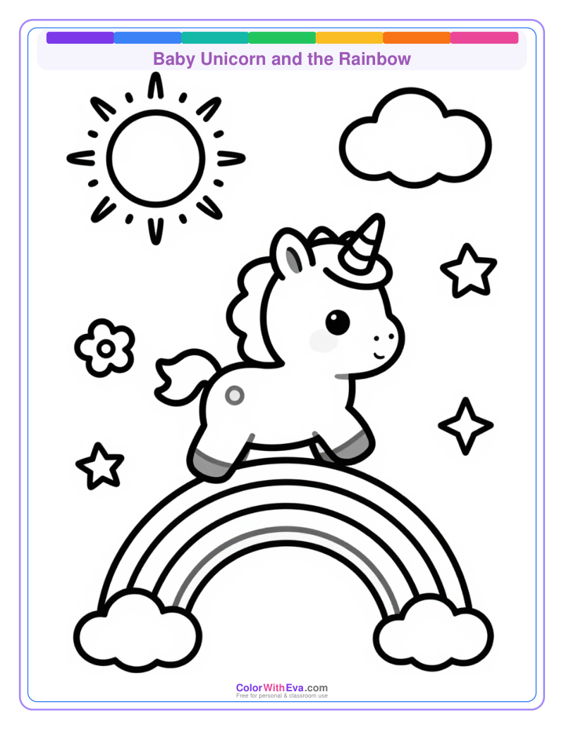 Baby Unicorn and the Rainbow thumbnail