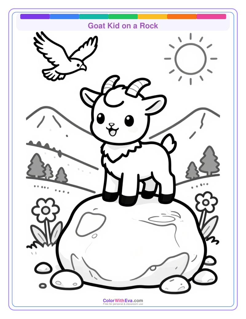 Goat Kid on a Rock preview