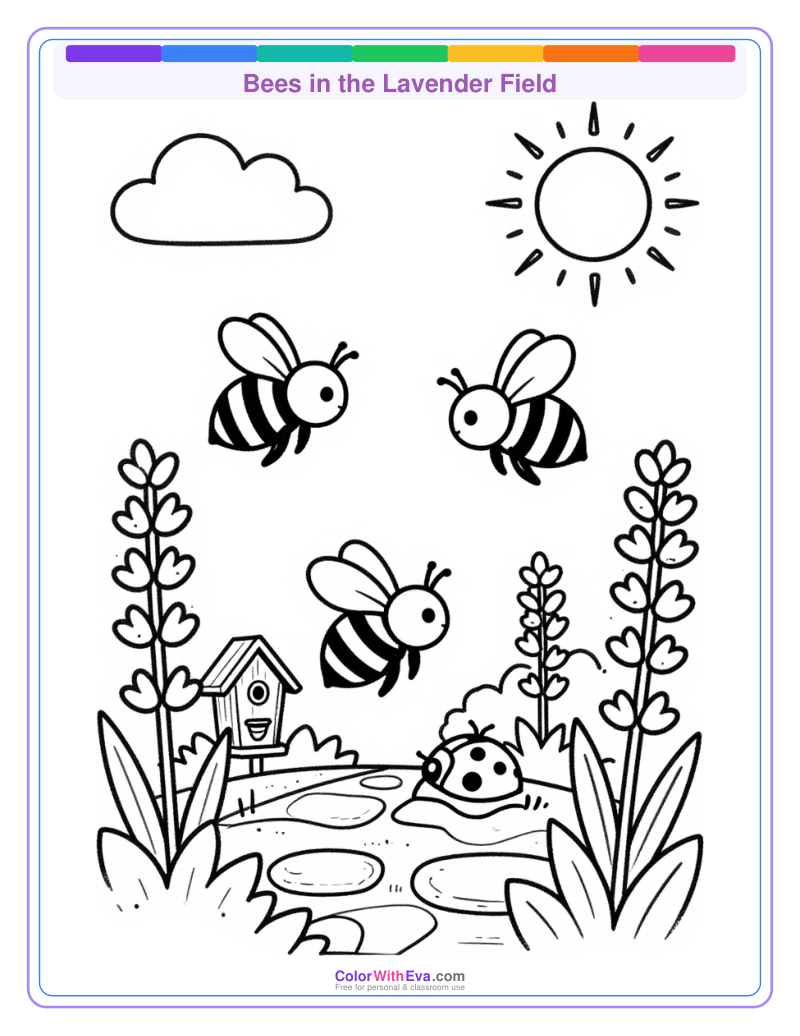 Bees in the Lavender Field preview