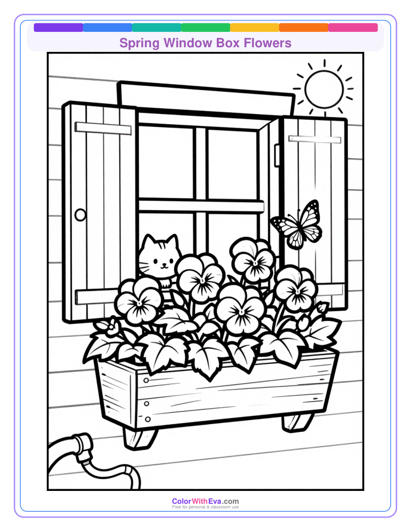 Spring Window Box Flowers preview