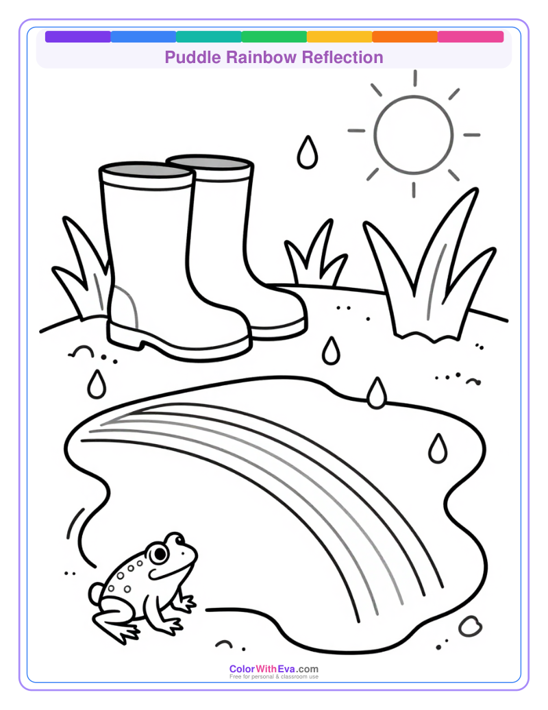 Puddle Rainbow Reflection preview