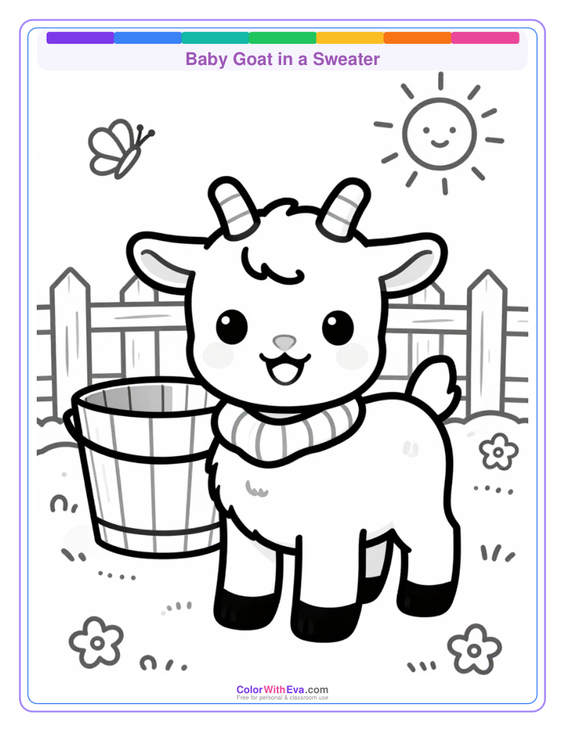 Baby Goat in a Sweater preview