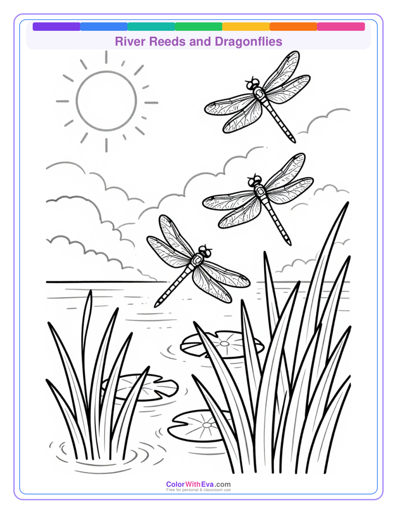 River Reeds and Dragonflies preview