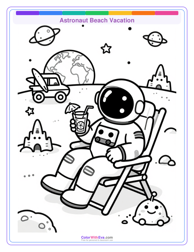Astronaut Beach Vacation thumbnail