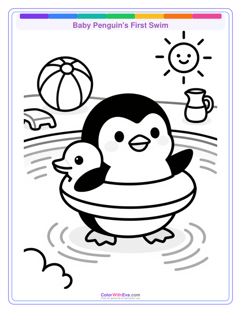 Baby Penguin's First Swim thumbnail