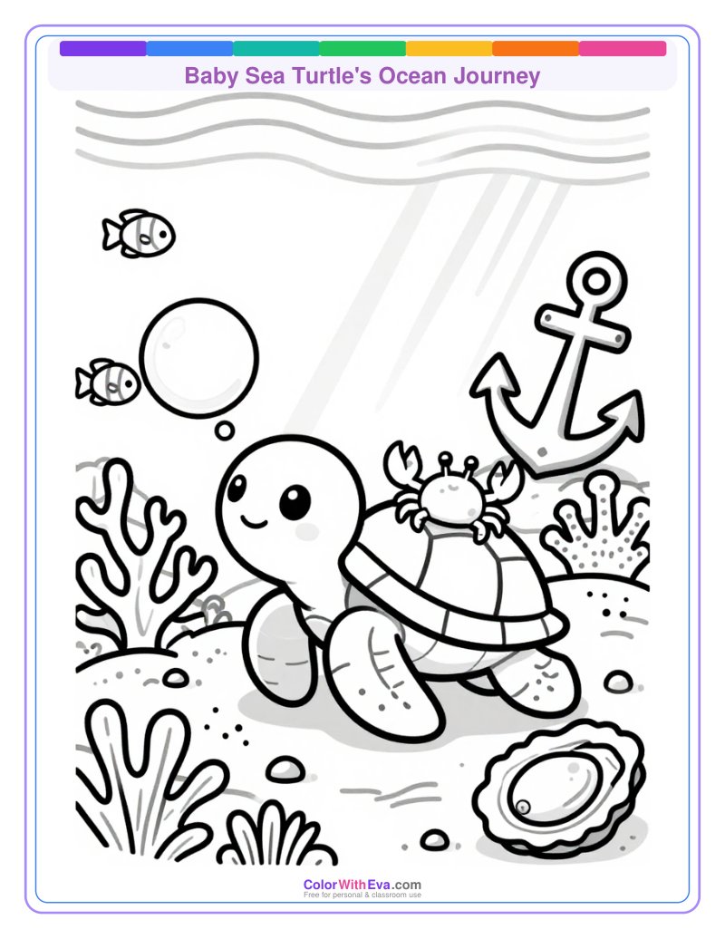 Baby Sea Turtle's Ocean Journey thumbnail