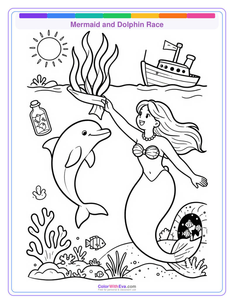 Mermaid and Dolphin Race thumbnail