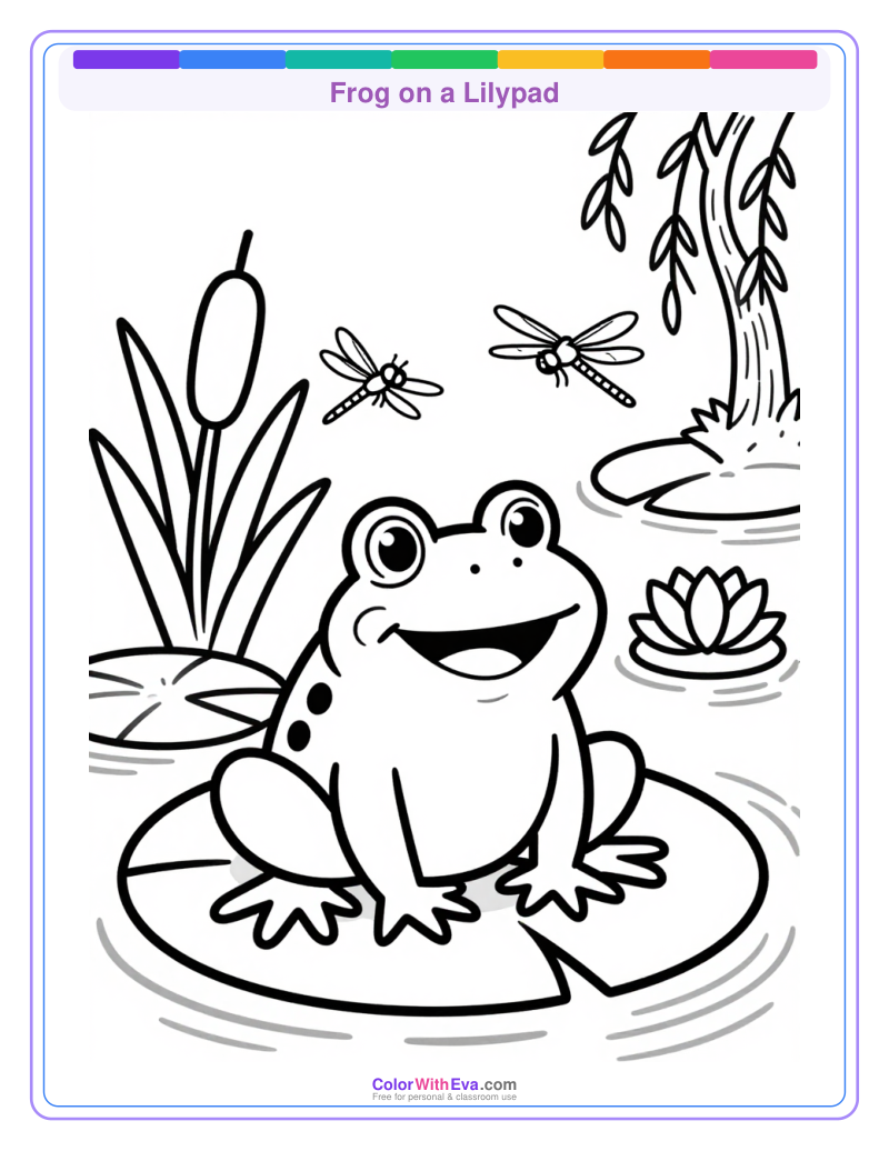 Frog on a Lilypad preview