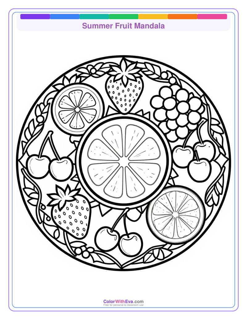 Summer Fruit Mandala thumbnail