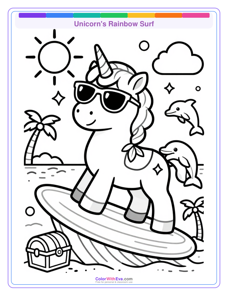 Unicorn's Rainbow Surf preview